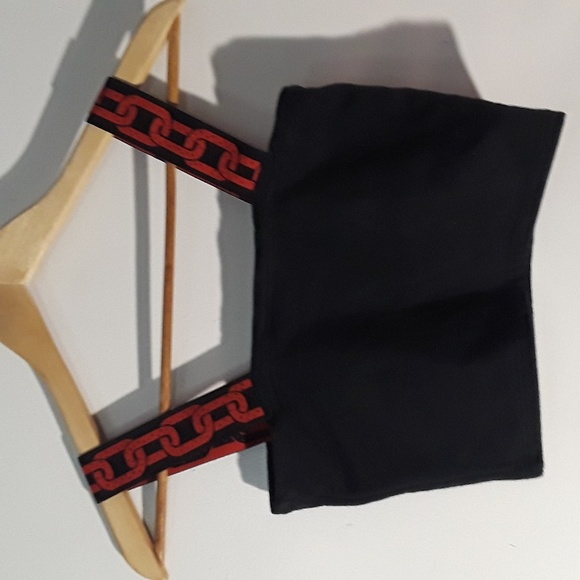 Gothic Heart Skeleton Rose Crop Top size small - Picture 2 of 4